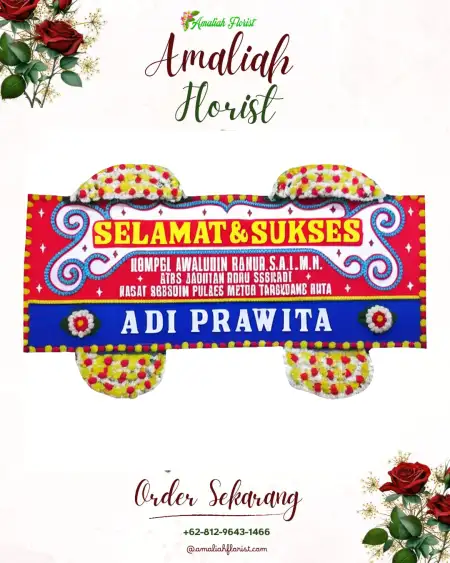 Papan Bunga Ucapan Selamat Mondoteko